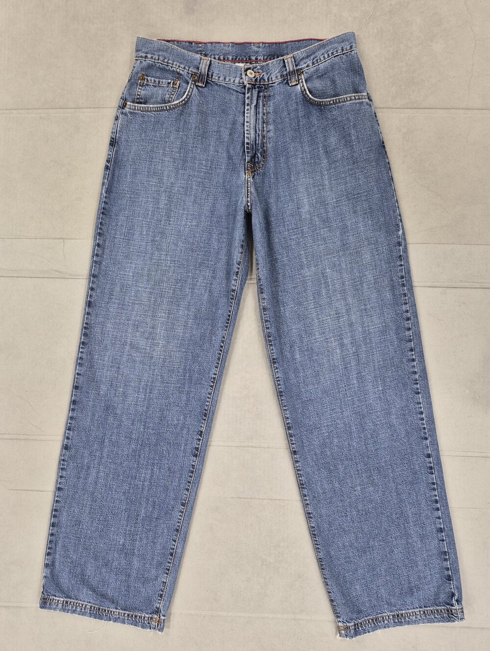 Lucky Brand Lowrise Baggy Dungarees men's 32R cotton vintage American made